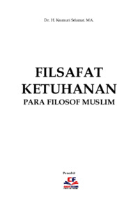 Filsafat Ketuhanan Para Filosof Muslim Universitas Islam Negeri